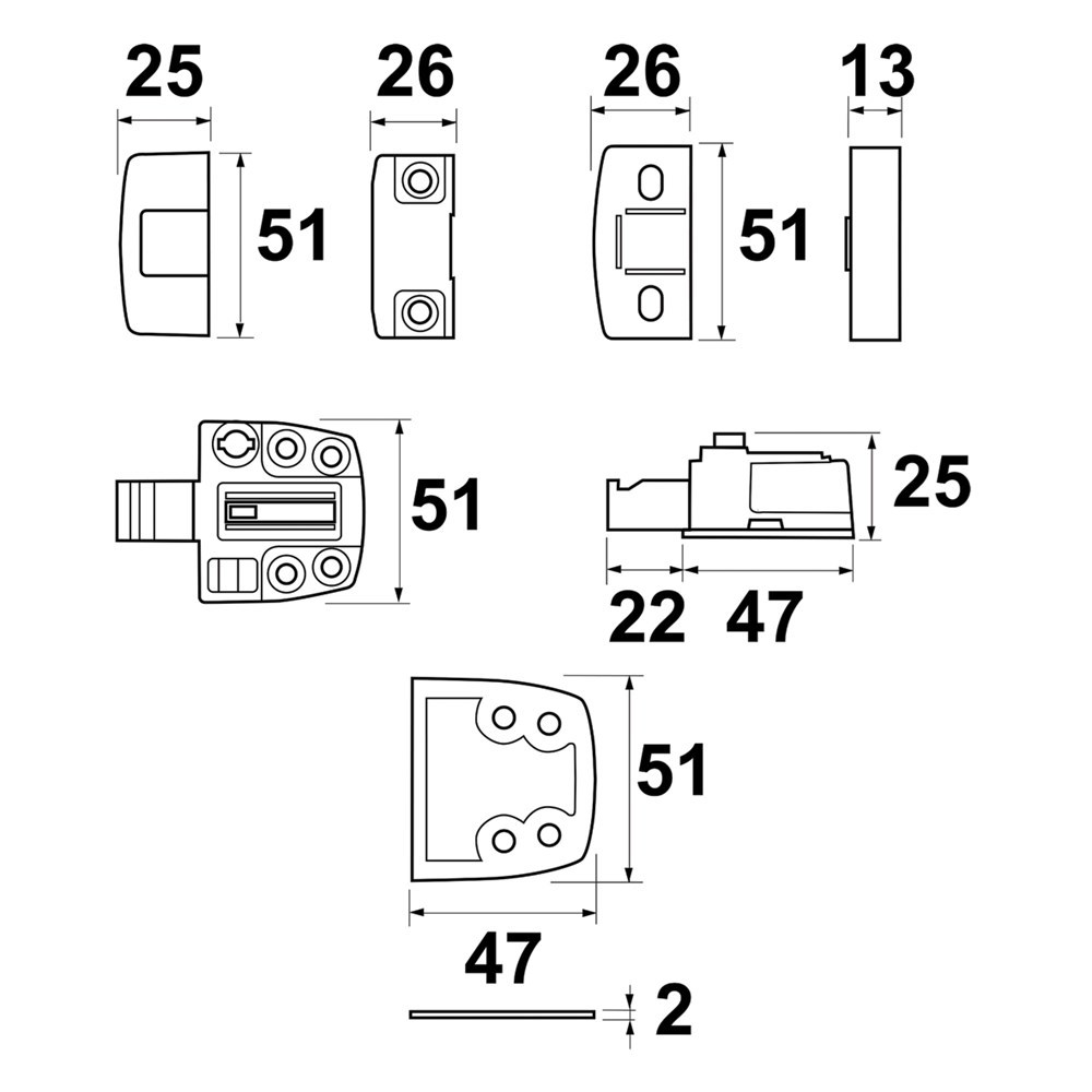 oplegslot cilinder axa-4