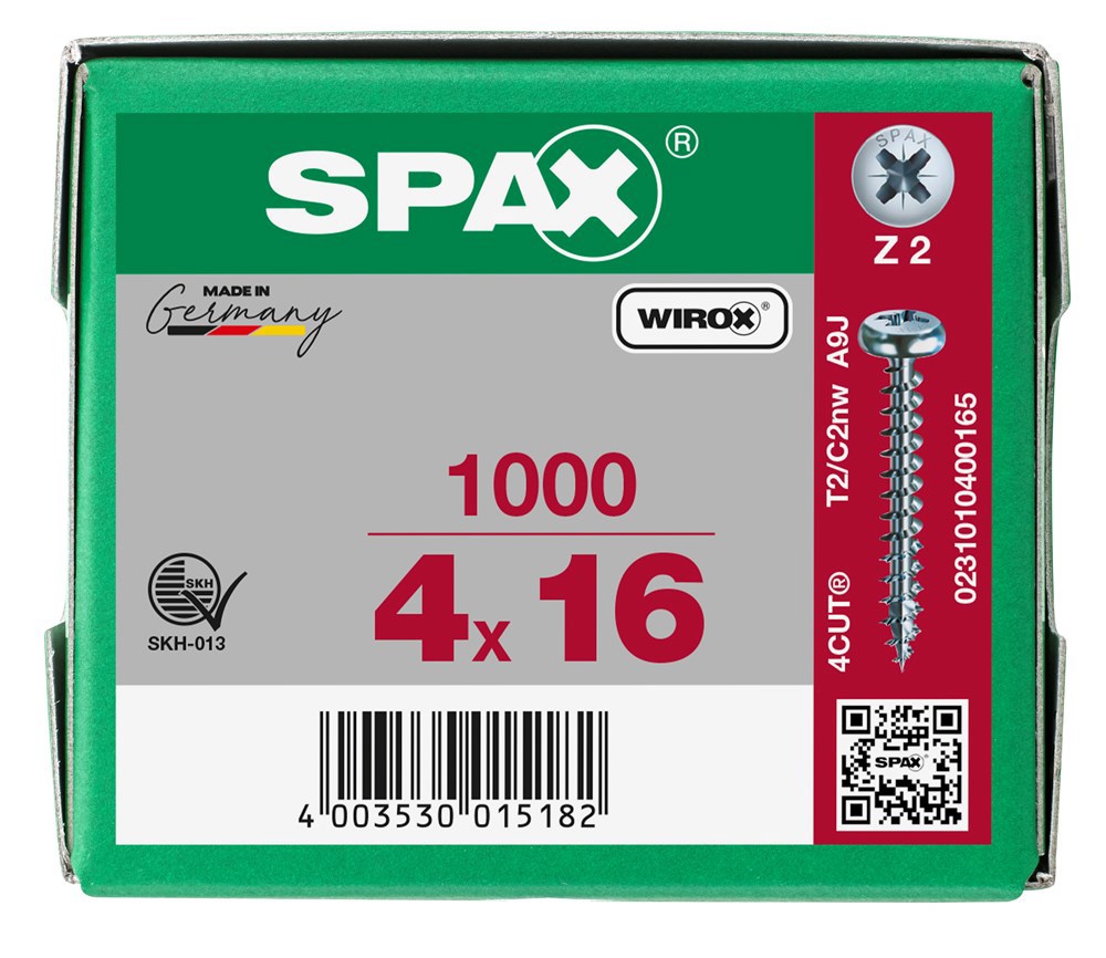 spaanplaatschroef wirox spax-6