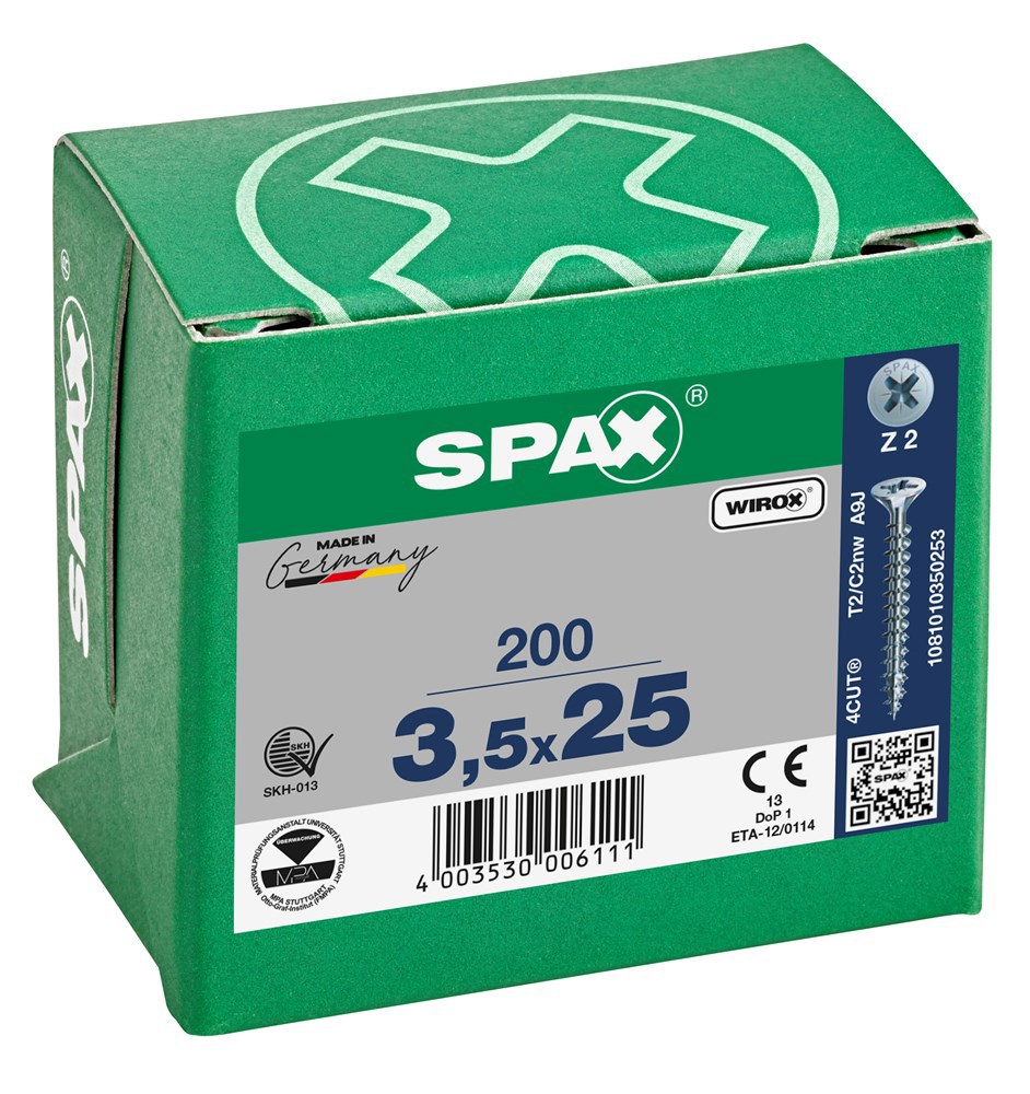 spaanplaatschroef wirox spax-4
