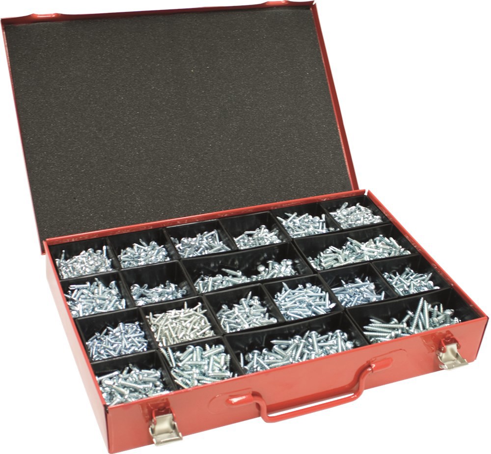 assortimentskoffer metaal rood kelfort-4