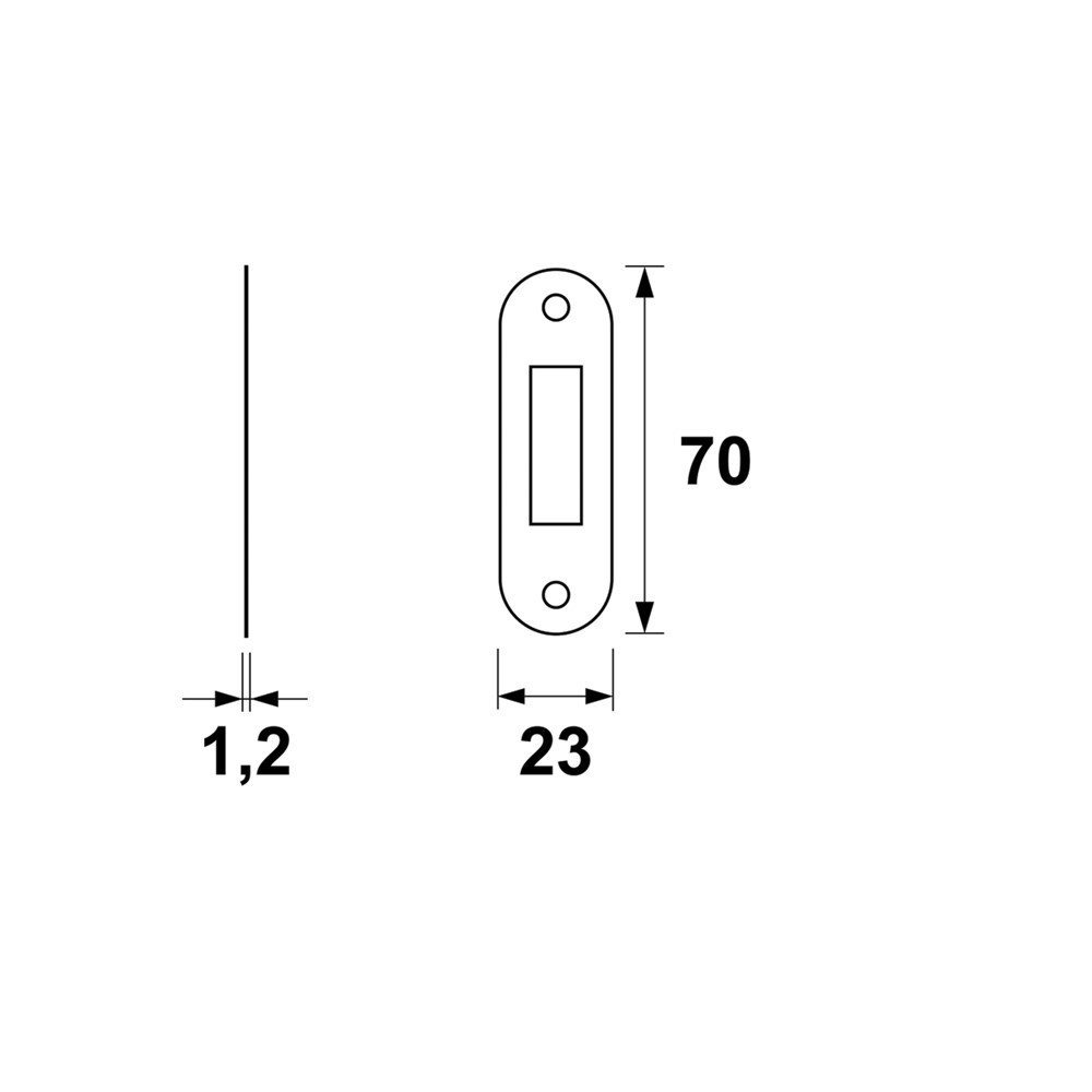 sluitplaat zwart gelakt axa-3