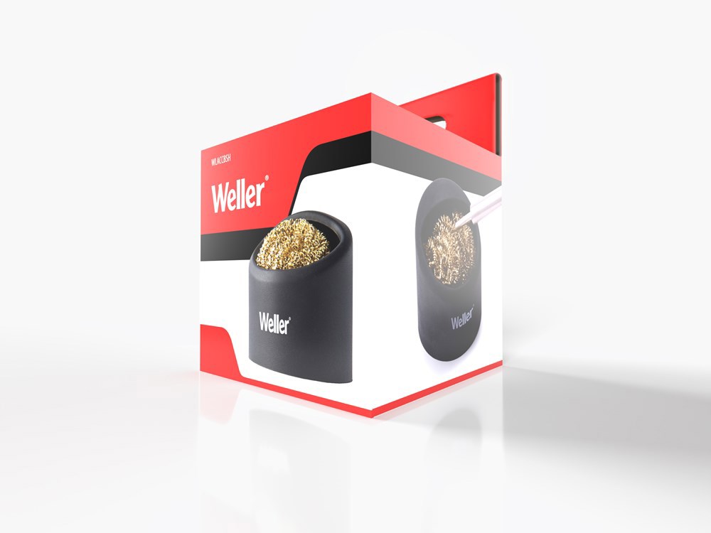 messingwol met houder weller-5