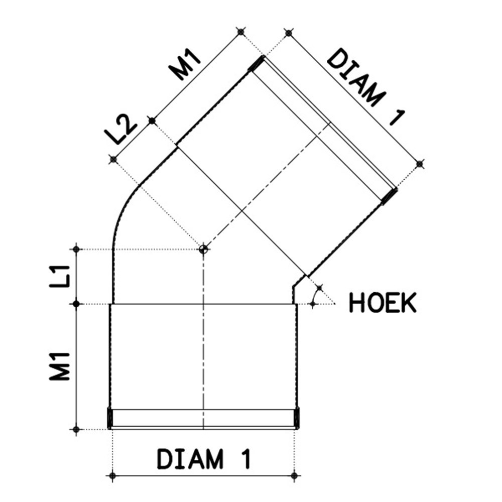 bocht pvc grijs rwa-3