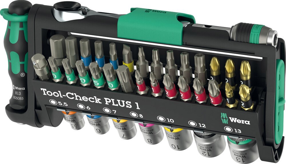 Doppen-Bitratelset Wera - 39-DELIG TOOL-CHECK PLUS 1