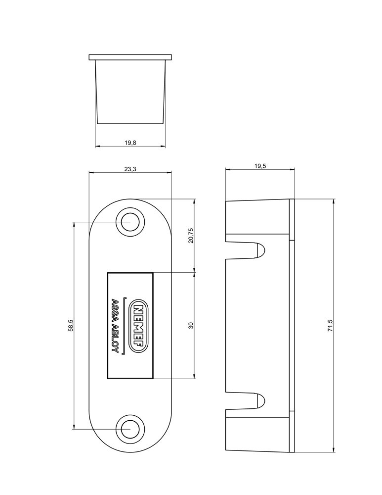 sluitplaat zwart nemef-3