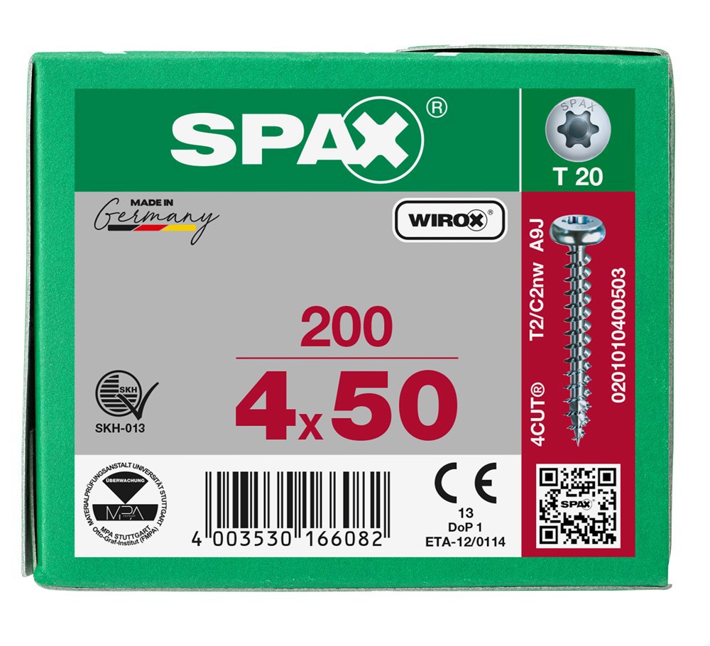 spaanplaatschroef wirox spax-6