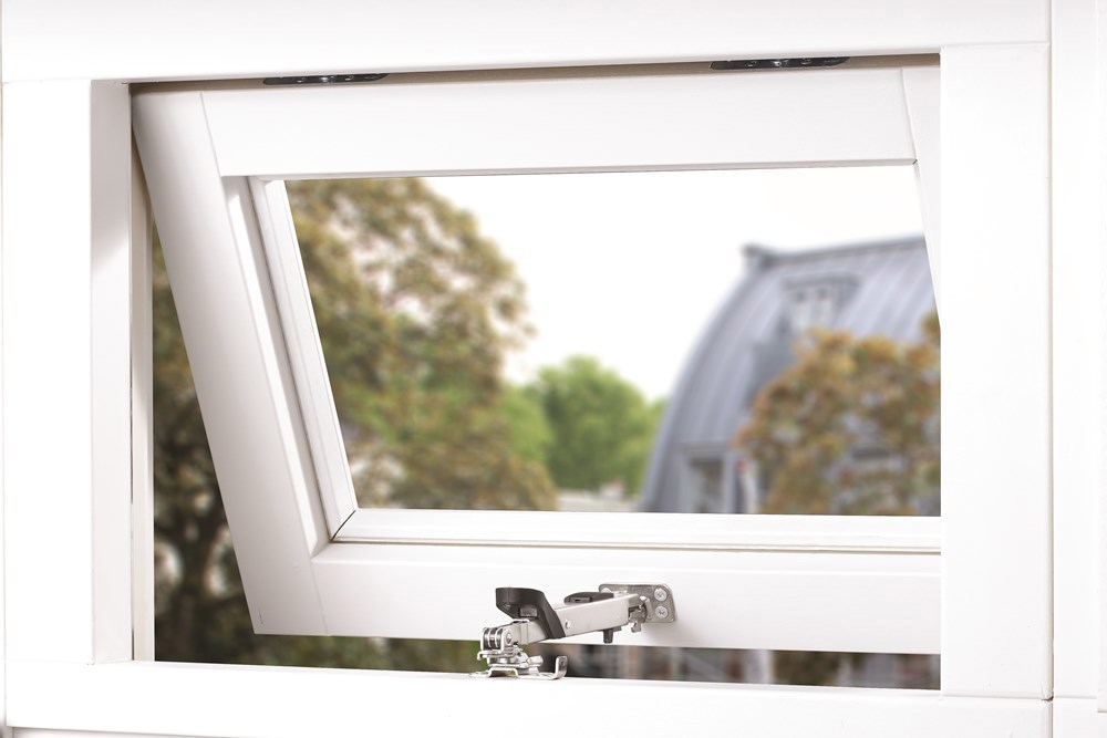 combi-raamuitzetter rvs/zwart axa-5