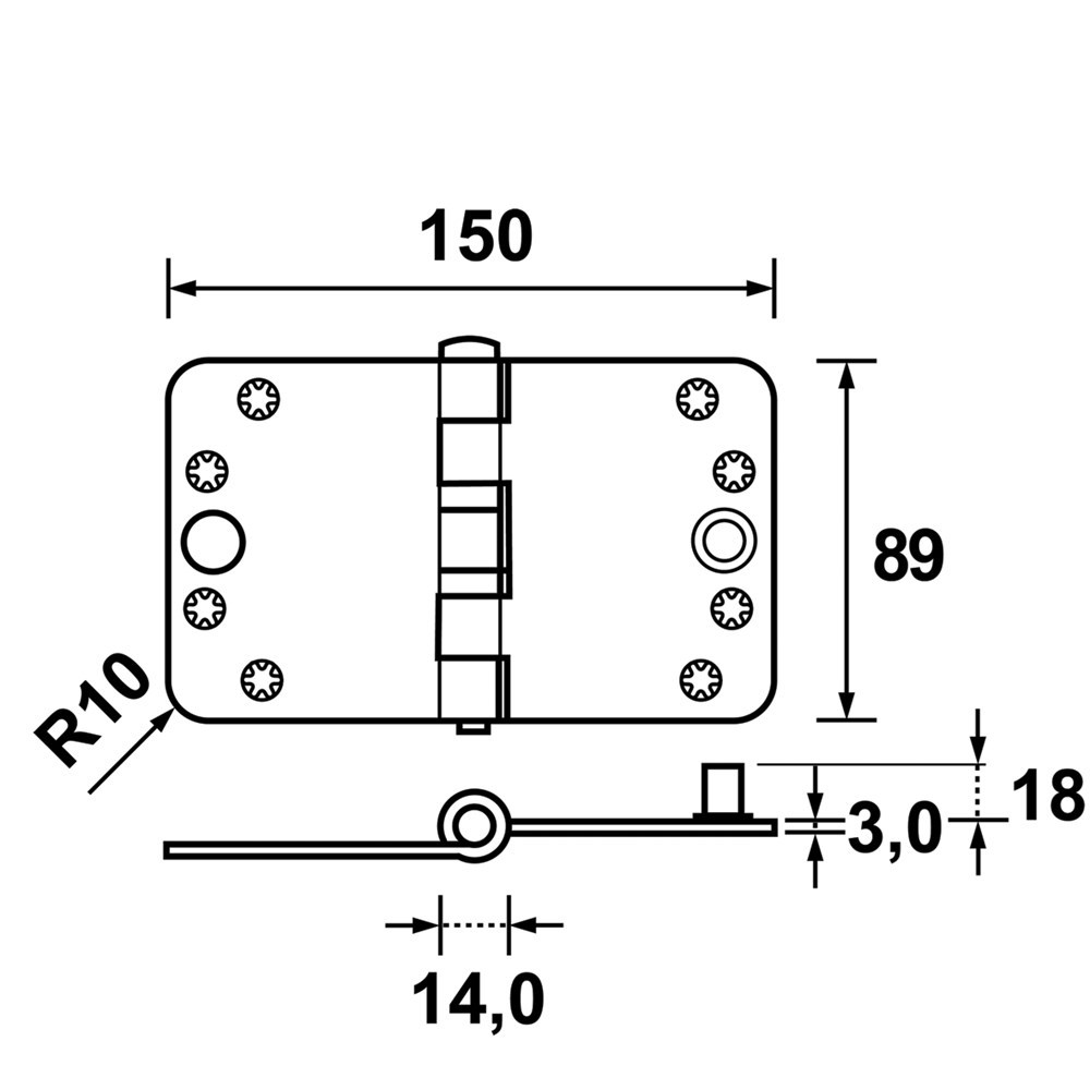 vh-schijflagerscharnier verzinkt axa-3