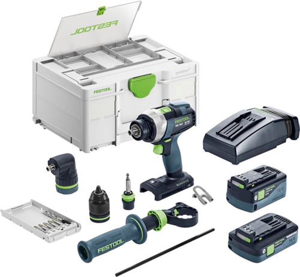 Accu Schroefboormachine Festool - TDC18/4 5.0/4.0 I-SET 18.0V