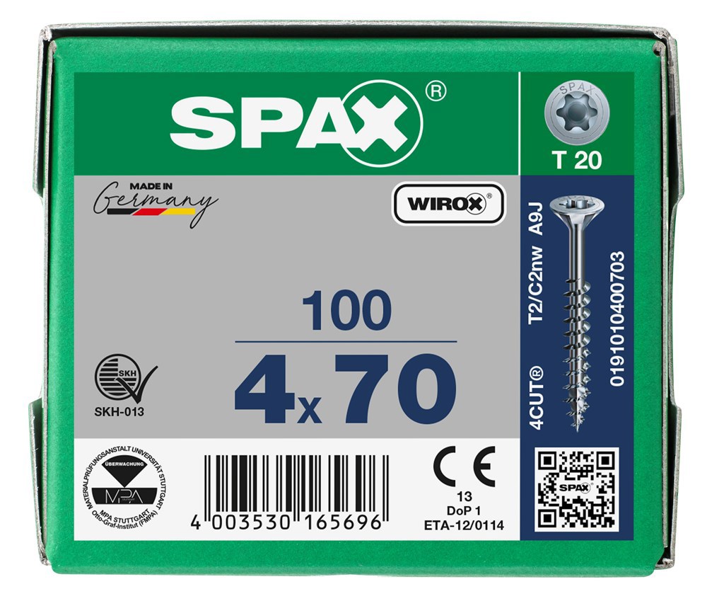 spaanplaatschroef wirox spax-6