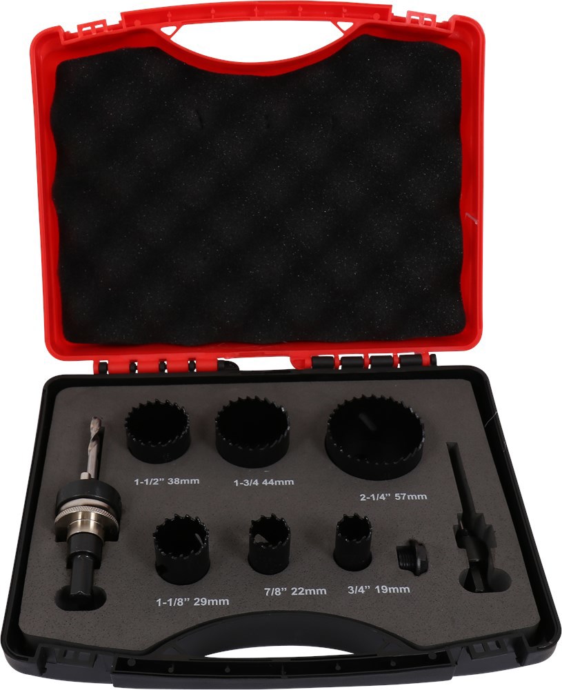 Gatzagenset Bimetaal Kelfort - 9-DELIG Ø19-57MM 'LOODGIETER'