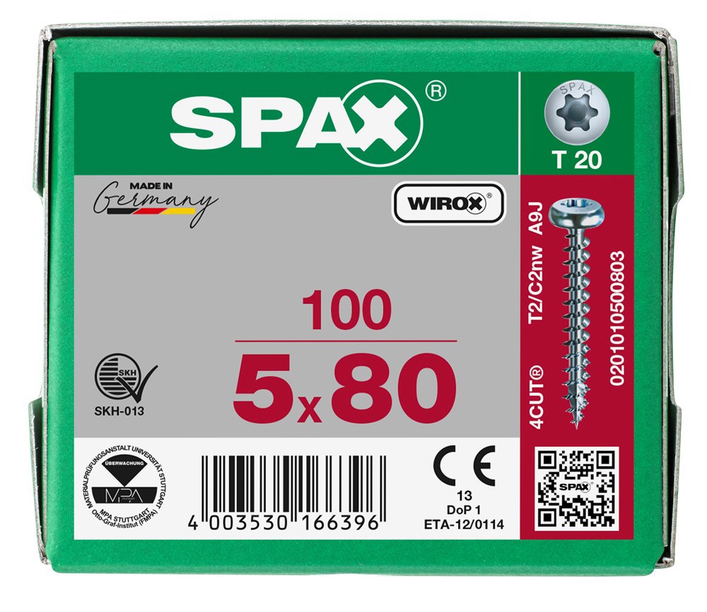 spaanplaatschroef wirox spax-6