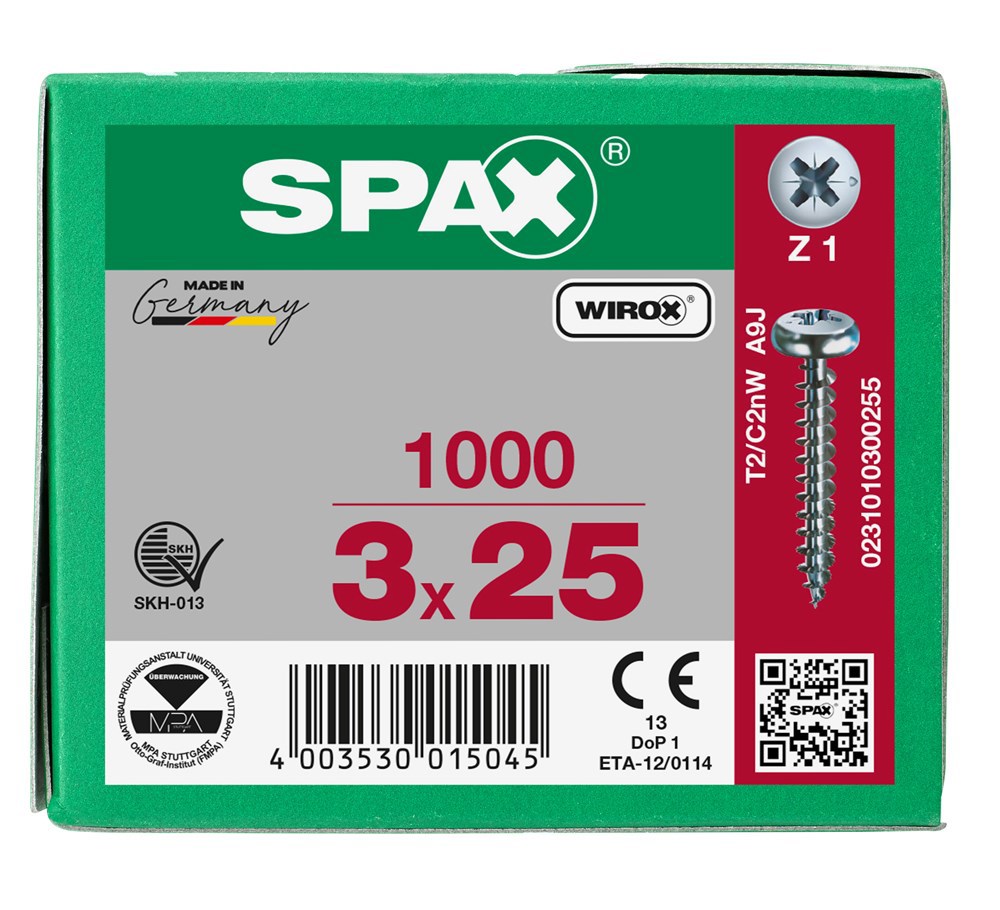 spaanplaatschroef wirox spax-6