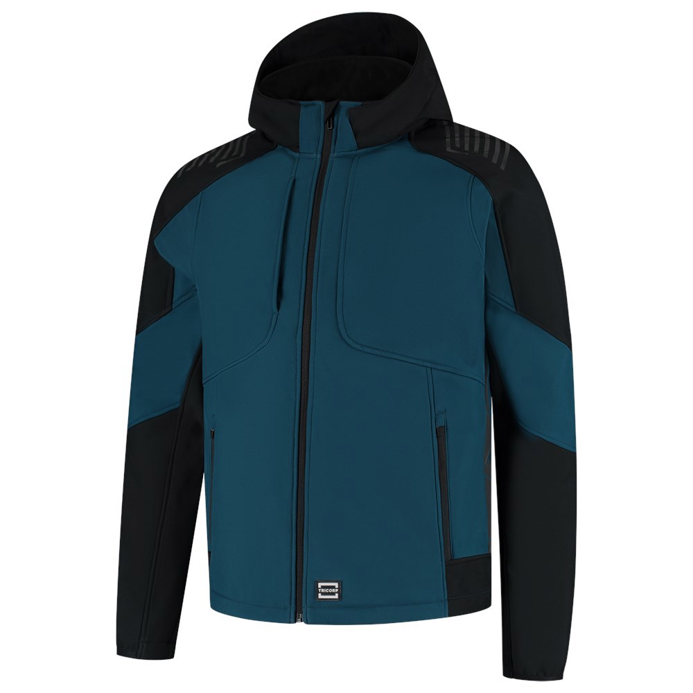 Softshell Bicolor Redefined Tricorp - 406118 TEAL/ZWART XXL