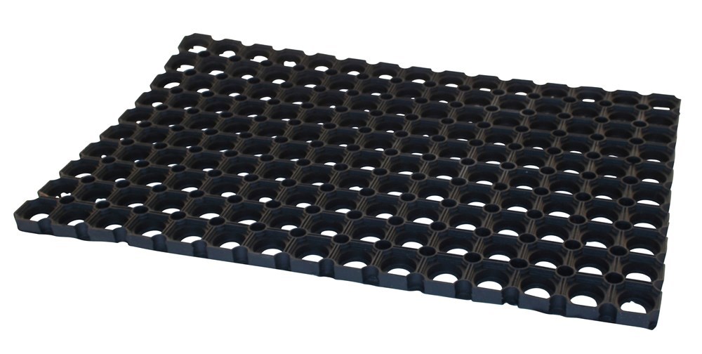 Buitenmat Zwart Rubber - 350 DOMINO  400X 600X22MM