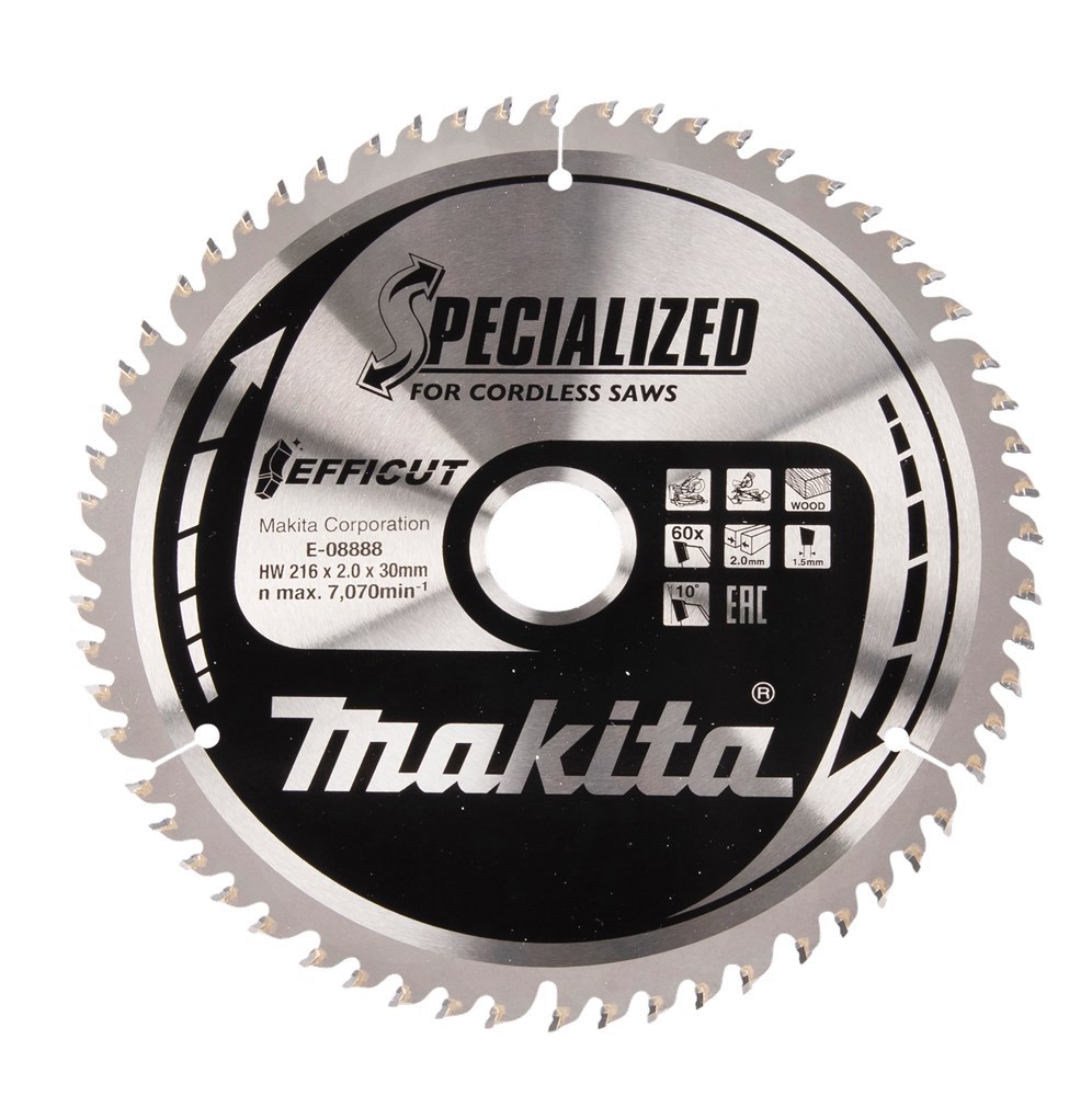 Cirkelzaagblad Hm Makita - 216X2.0X30MM 60T ATBR