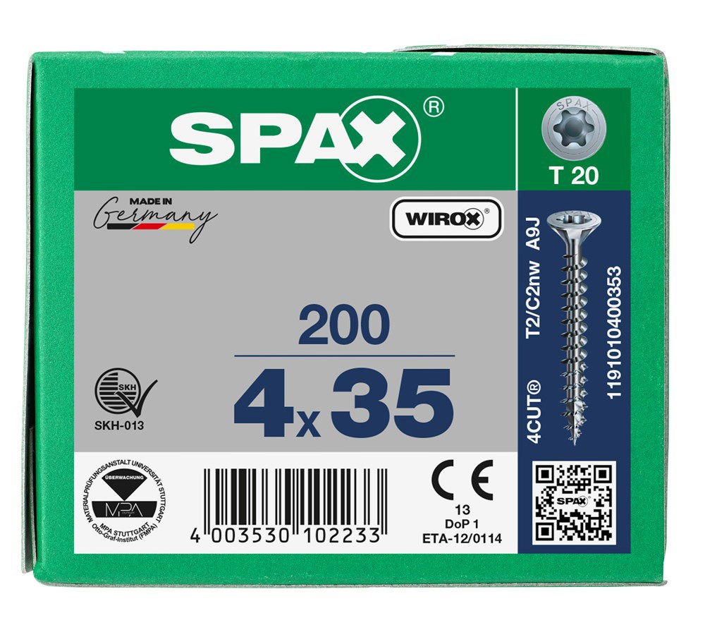 spaanplaatschroef wirox spax-6