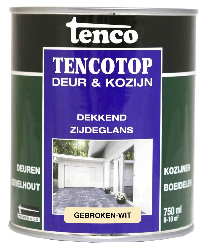 Beits Dekkend Zijdeglans Gebroken Wit - TENCOTOP  750ML