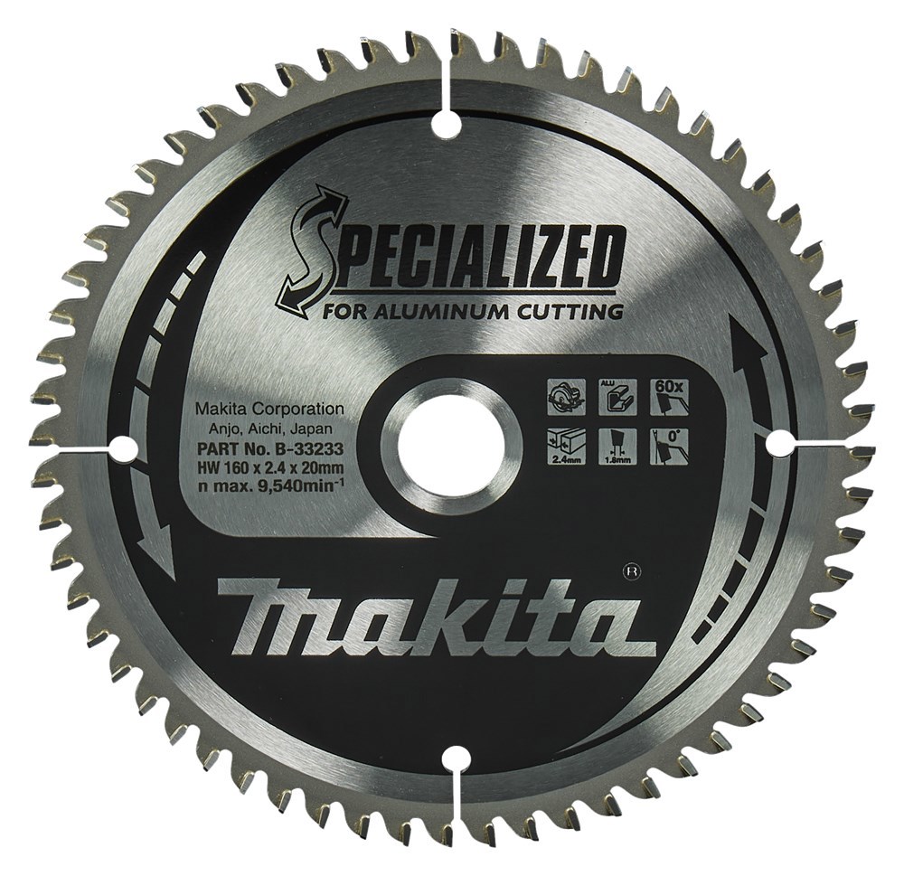 Cirkelzaagblad Hm Makita - 160X2.4X20MM 60T TCG