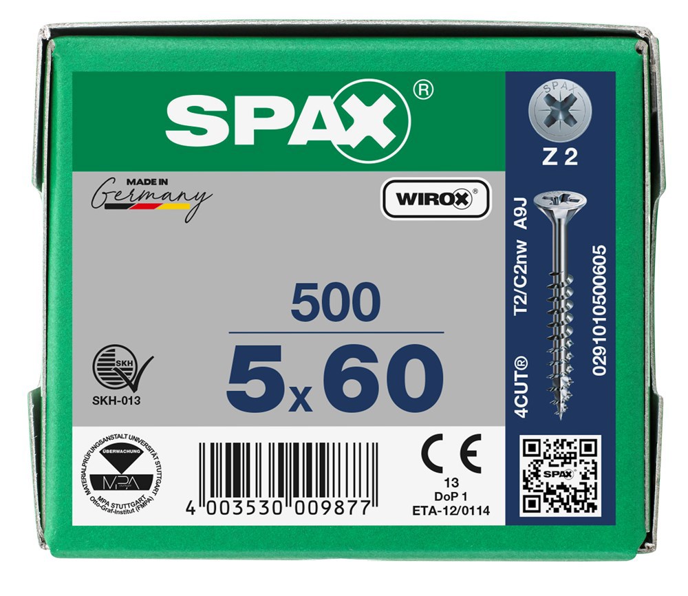 spaanplaatschroef wirox spax-6