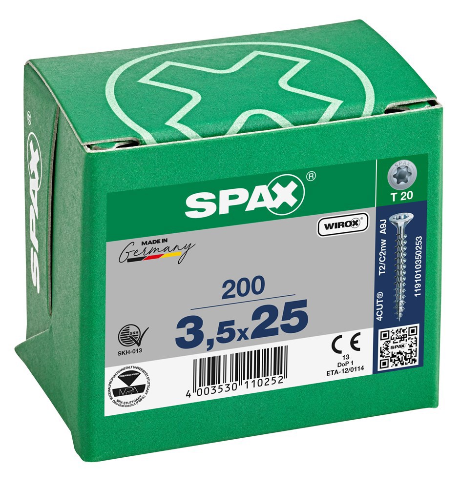 spaanplaatschroef wirox spax-4
