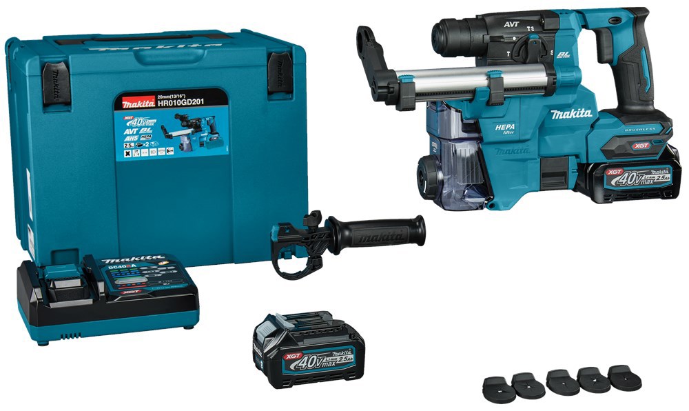 Accu Combihamer Makita Sds-Plus - HR010GD201 40.0V MAX