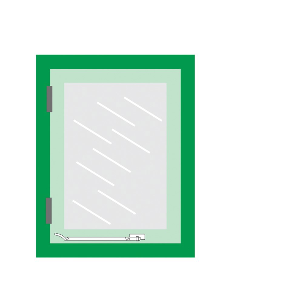 raamuitzetter rvs/zwart axa-3