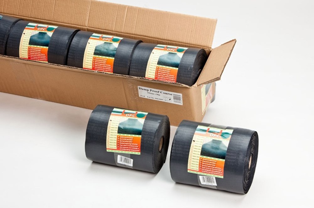 Dpc Folie Gewafeld Zwart -  500MM 50M 300µm