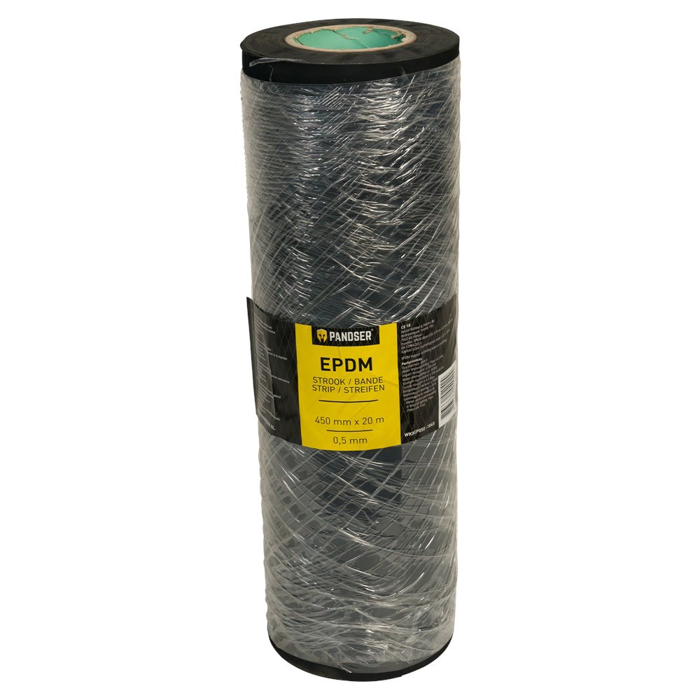 Stroken Epdm Folie Zwart Pandser -  450X0.5MM 20M