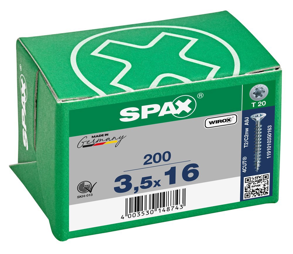 spaanplaatschroef wirox spax-4