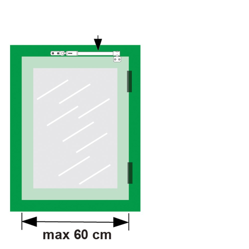 telescoop uitzetter staalgrijs/grijs axa-3