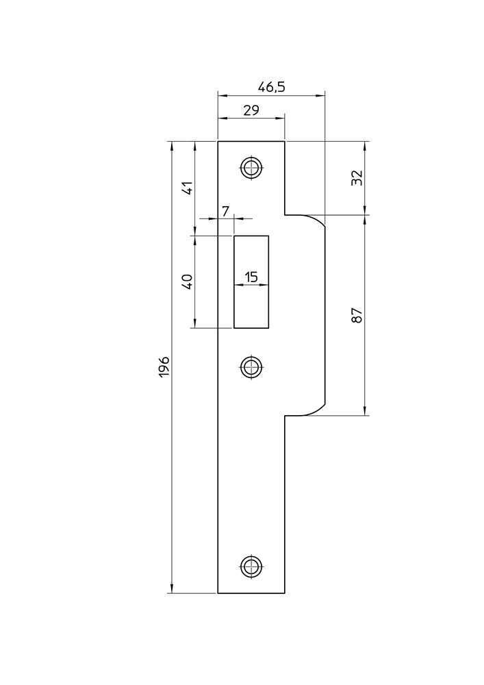 sluitplaat rvs nemef-3