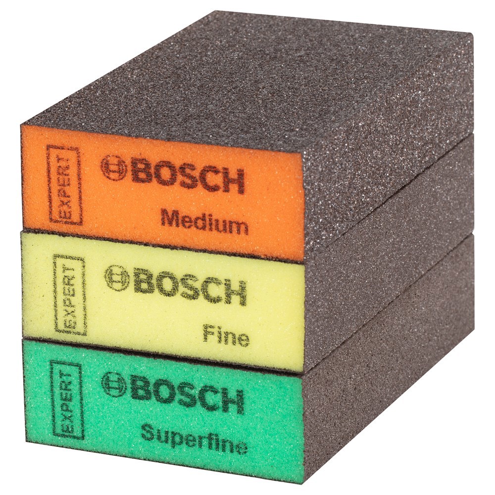 Handschuurblokset Bosch - FLATS EDGES 69X97MM SET à 3 ST