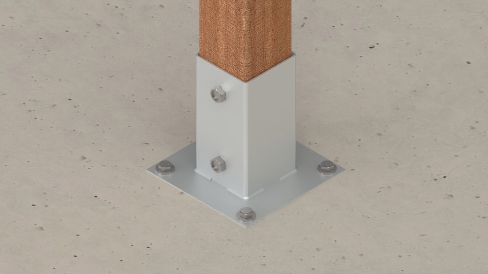 paalhouder op plaat thvz-3