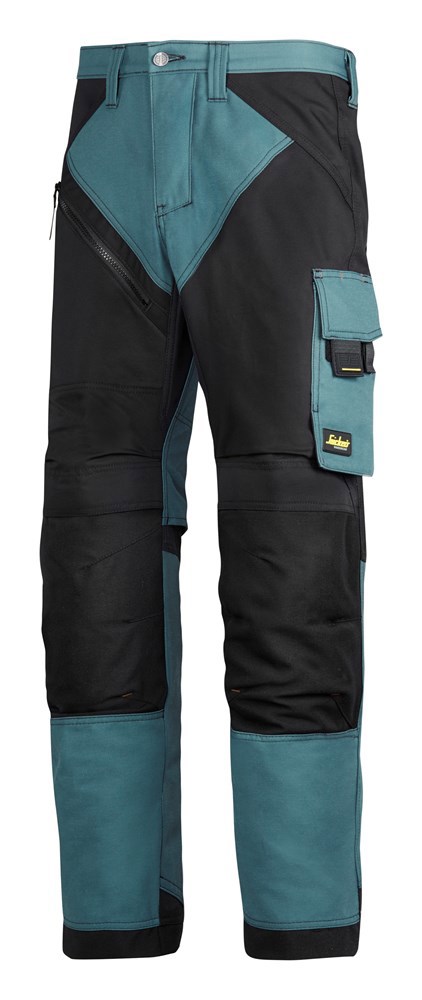 Werkbroek Ruffwork Snickers - 6303 PETROL/ZWART 054