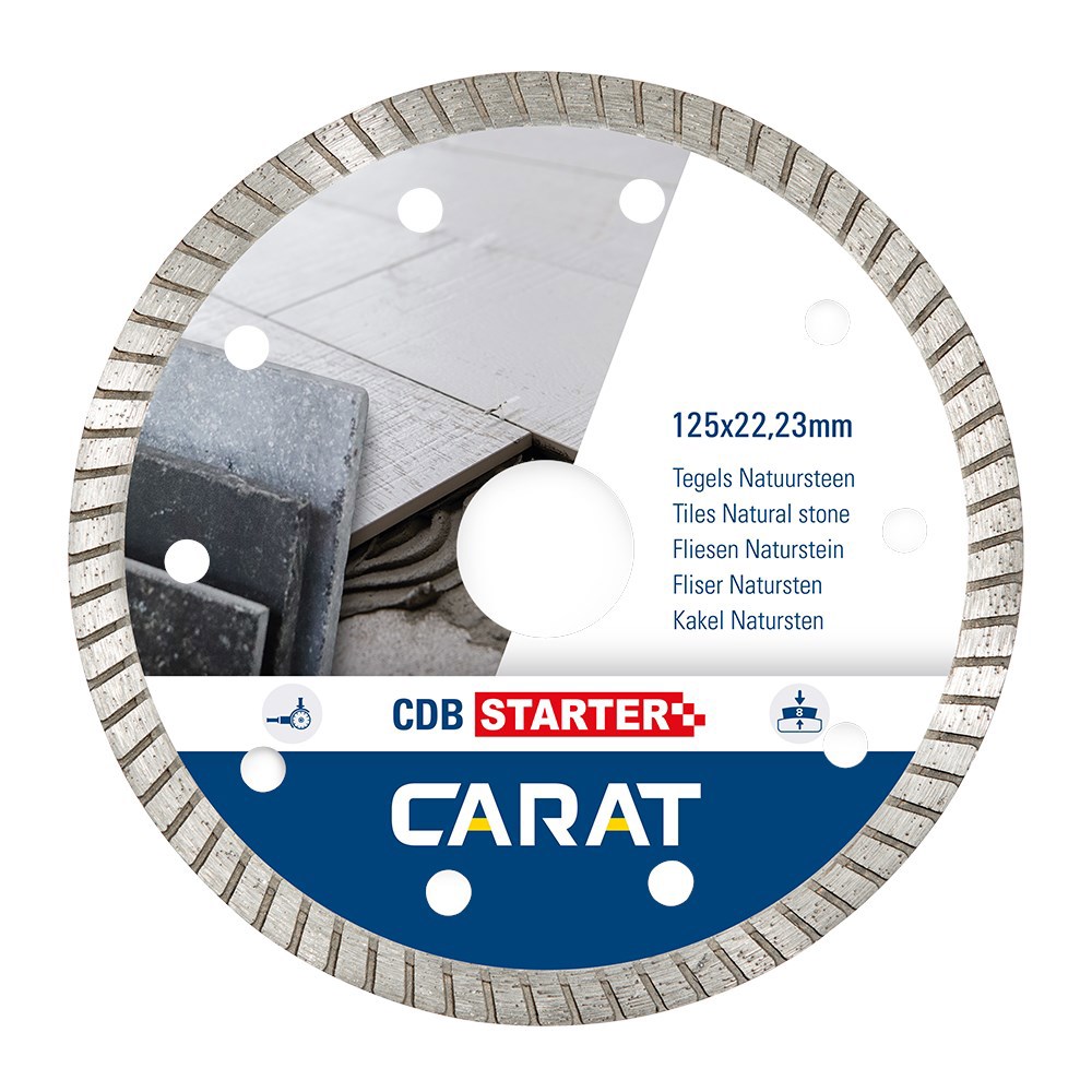 Diamantzaagblad Droog Carat Starter - CBD 125X22.23MM