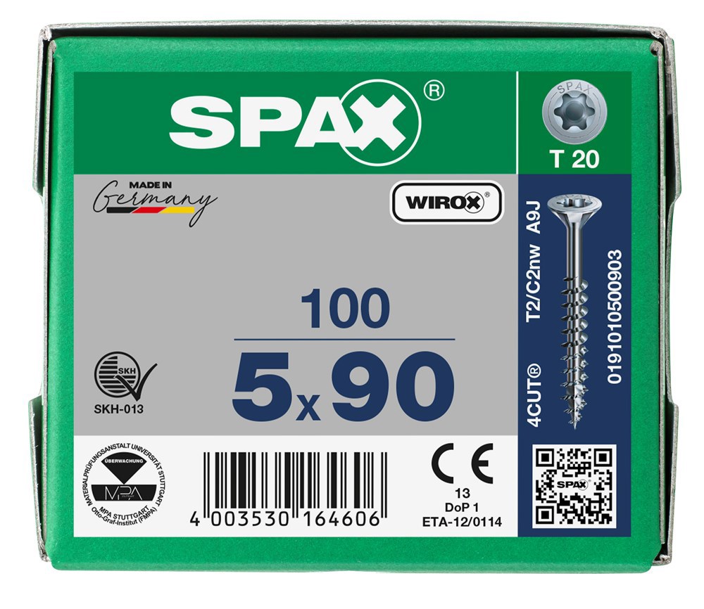 spaanplaatschroef wirox spax-6