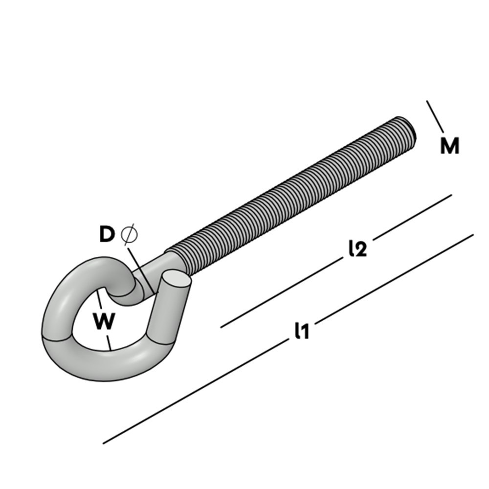 schommelhaak metrisch draad elvz-3