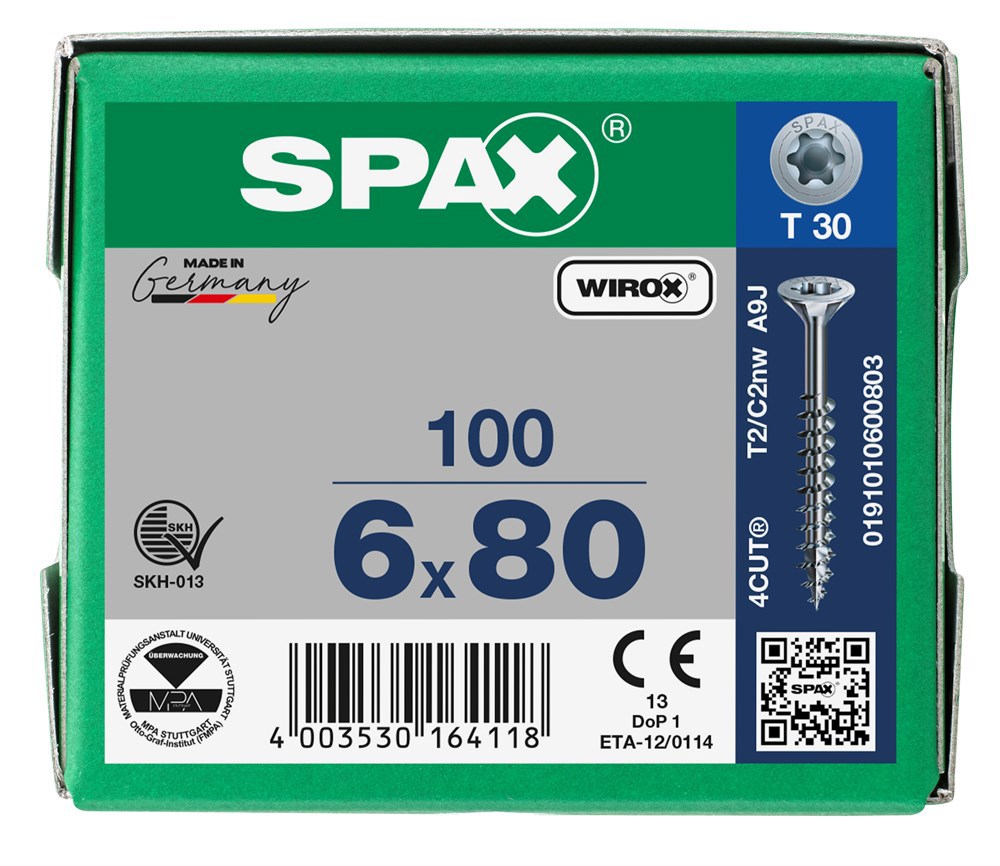 spaanplaatschroef wirox spax-6