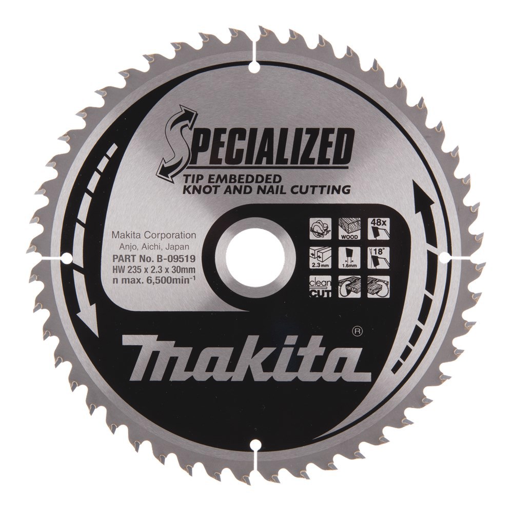 Cirkelzaagblad Hm Makita - 235X2.3X30MM 48T ATB
