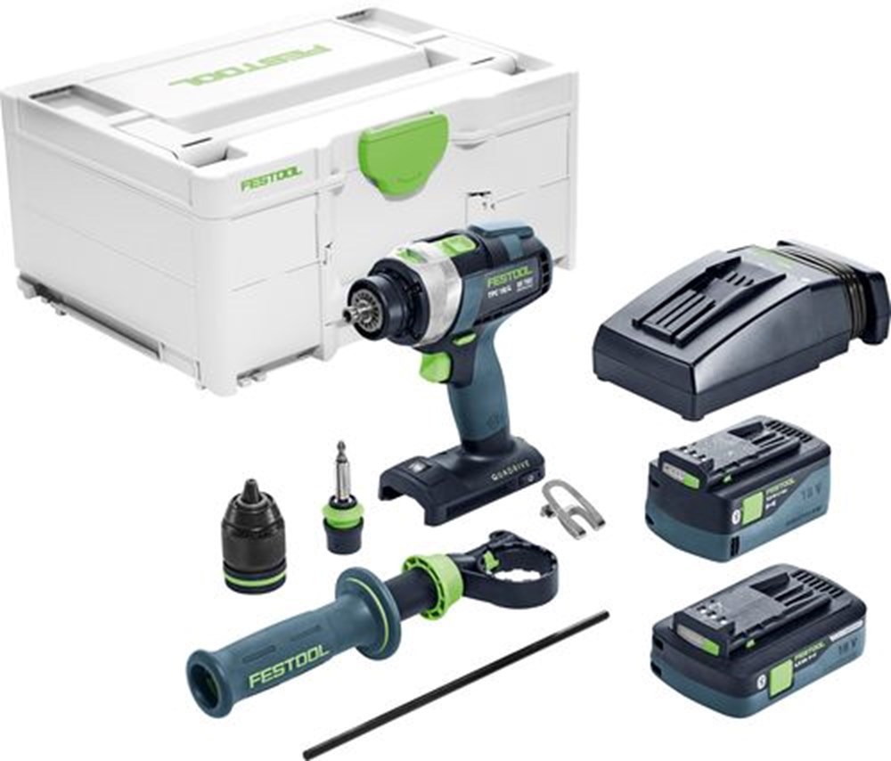 Accu Klopboor-/ Schroefmachine Festool - TPC18/4 5.0/4.0 I-PLUS 18.0V