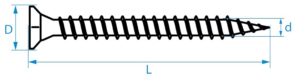 spaanplaatschroef verzinkt basicpro-4