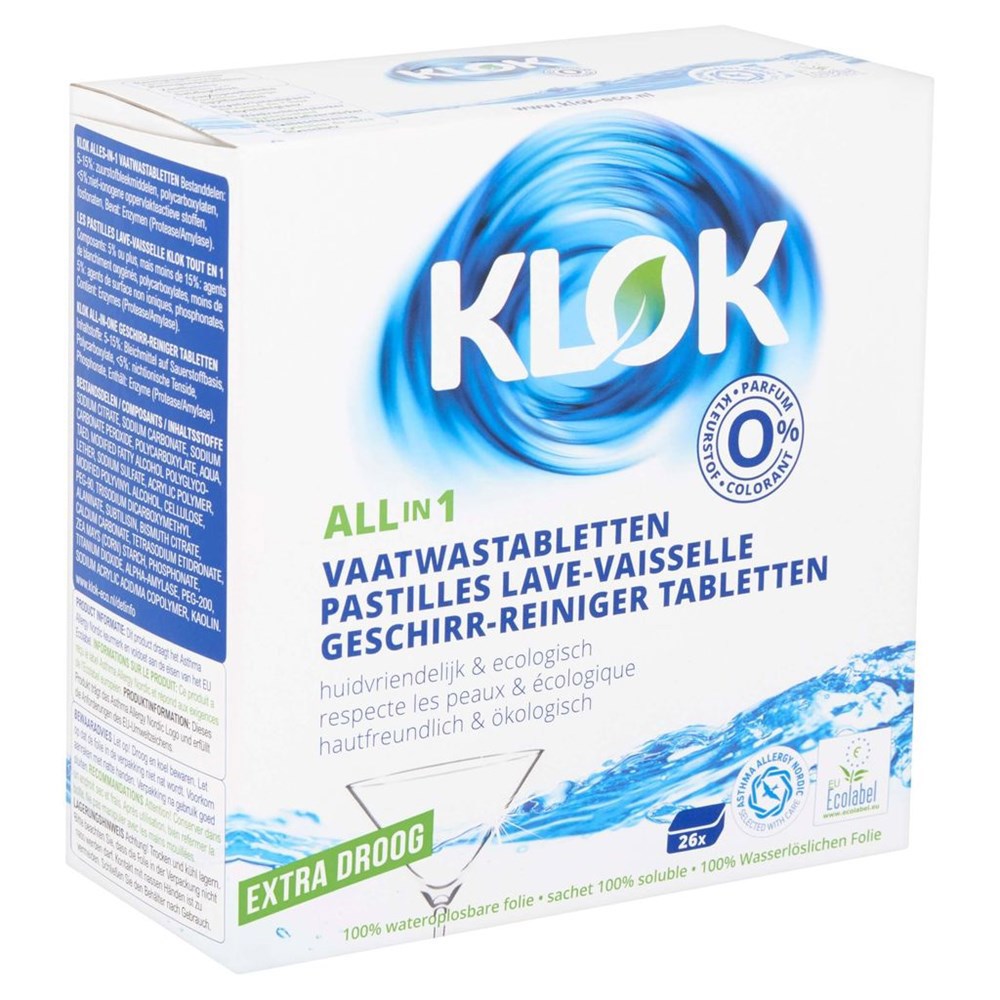 Vaatwastabletten Klok - ALL-IN-1