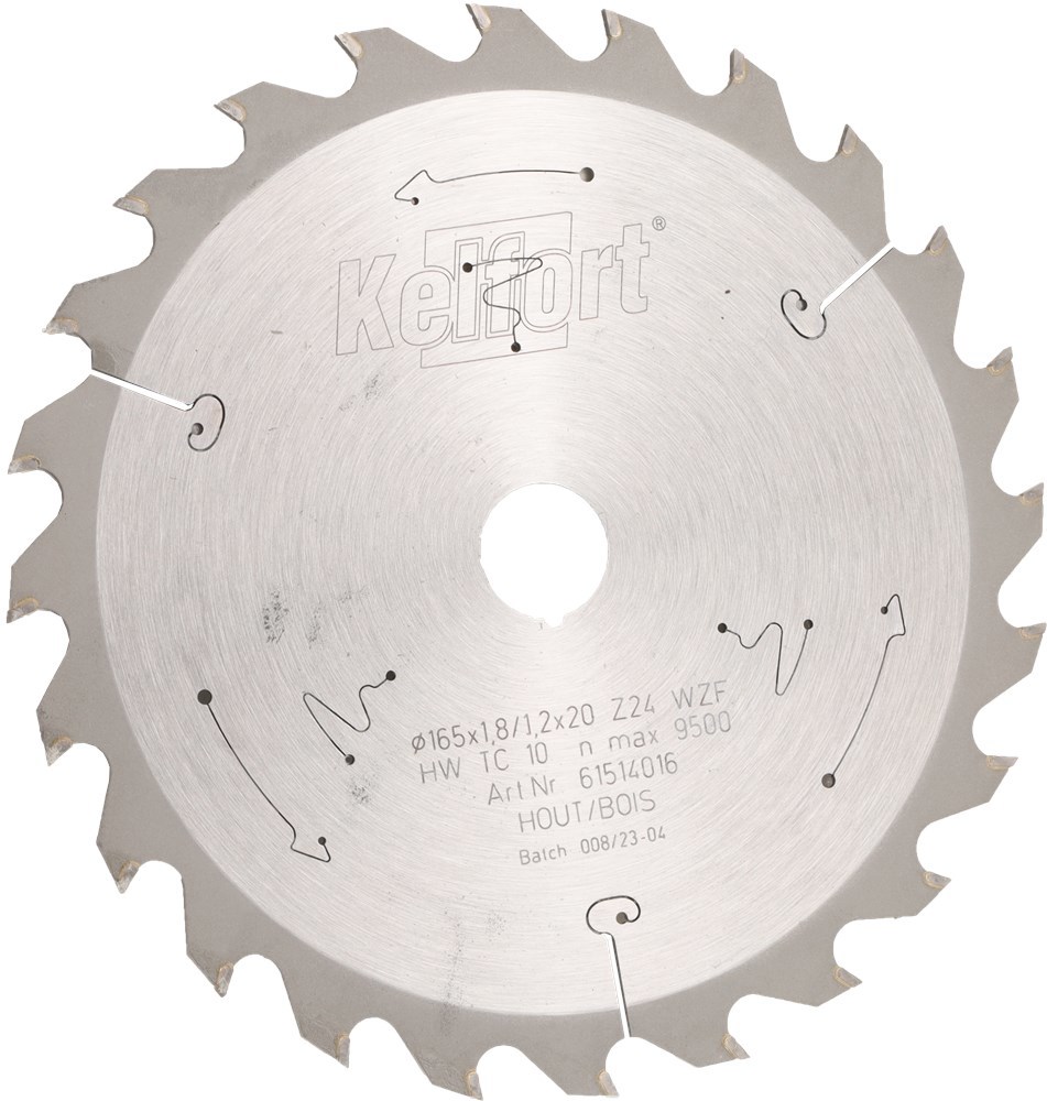 Cirkelzaagblad Hm Kelfort - 165X1.8X20MM 24FWS