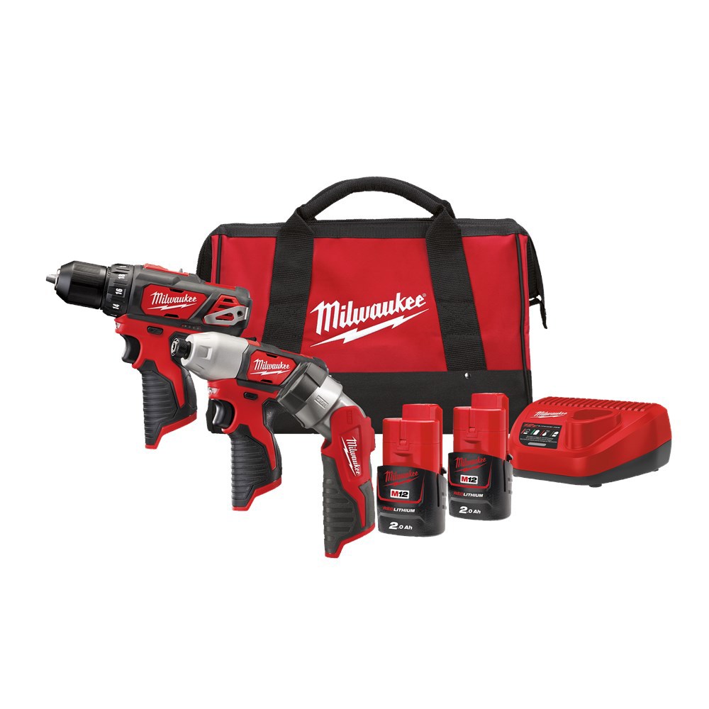 Accu Combiset Milwaukee 2.0Ah/12.0V - M12 BPP3A-202B 12.0V