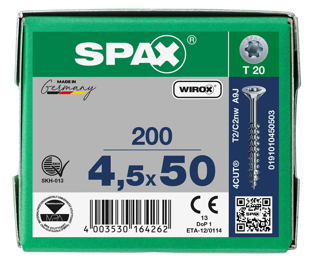 spaanplaatschroef wirox spax-6