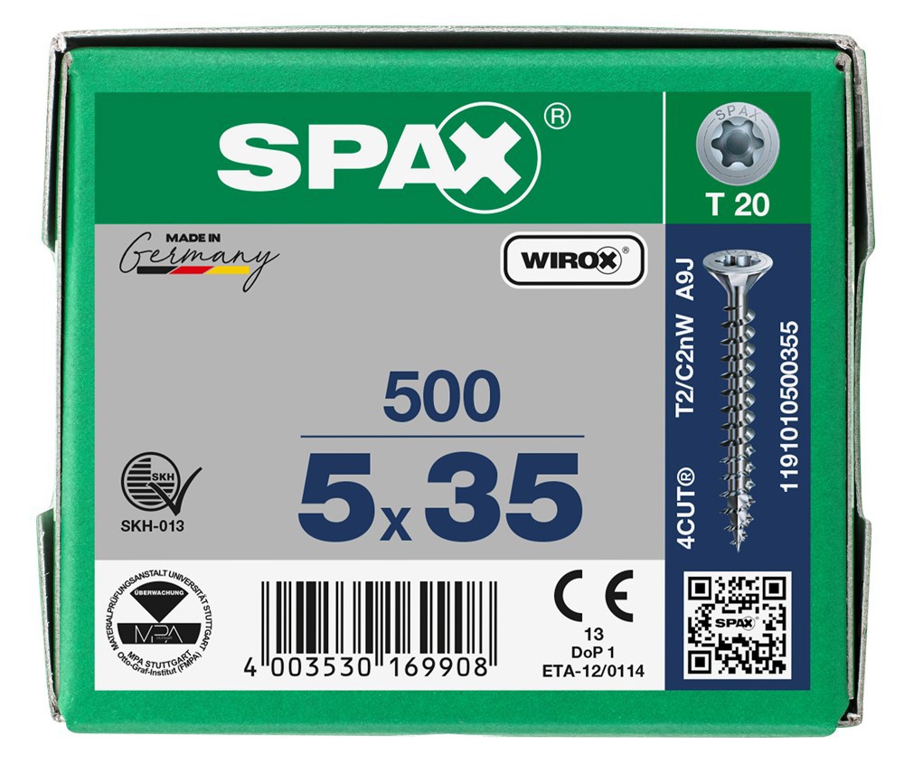 spaanplaatschroef wirox spax-6