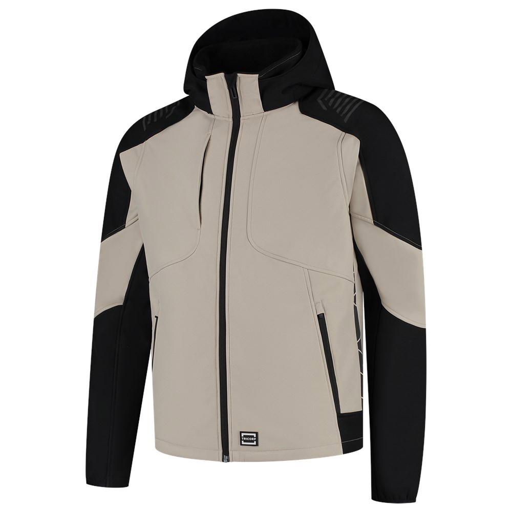 Softshell Bicolor Redefined Tricorp - 406118 SAND/ZWART XL