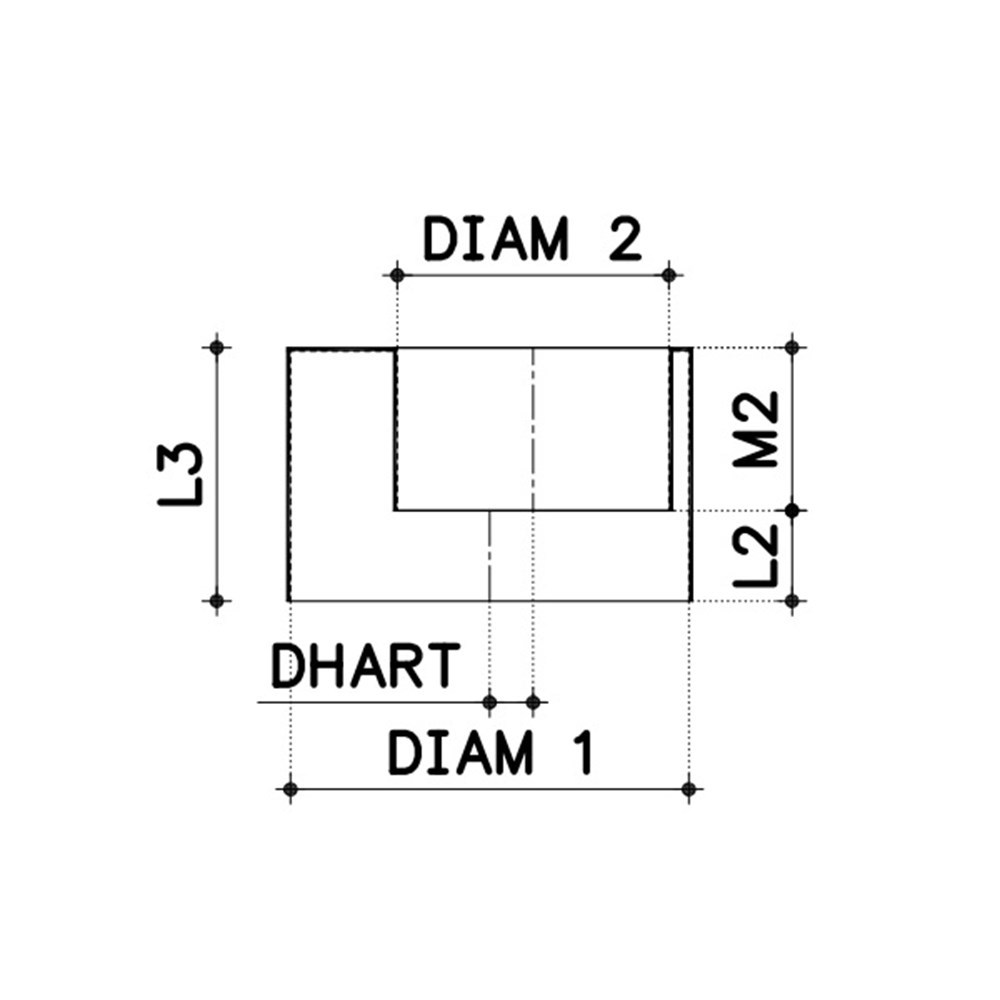 verloopring centrisch pvc grijs rwa-3