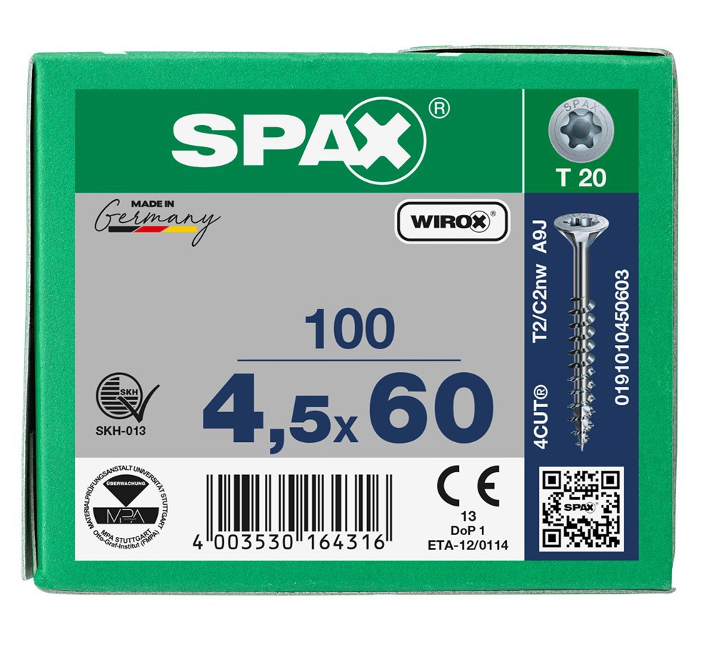 spaanplaatschroef wirox spax-6